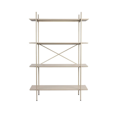 White Label Living Boekenkast Marcio Beige - KwaliteitWonen.nl