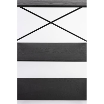 White Label Living Boekenkast Marcio Zwart - KwaliteitWonen.nl