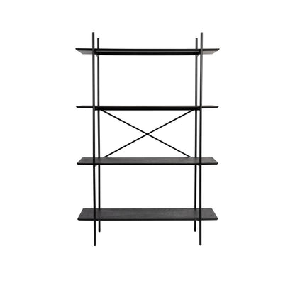 White Label Living Boekenkast Marcio Zwart - KwaliteitWonen.nl