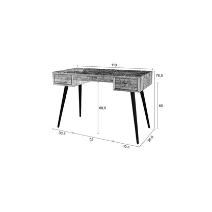 White Label Living Bureautafel Leo - KwaliteitWonen.nl