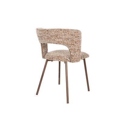 White Label Living Chair Chelsea Brown - KwaliteitWonen.nl