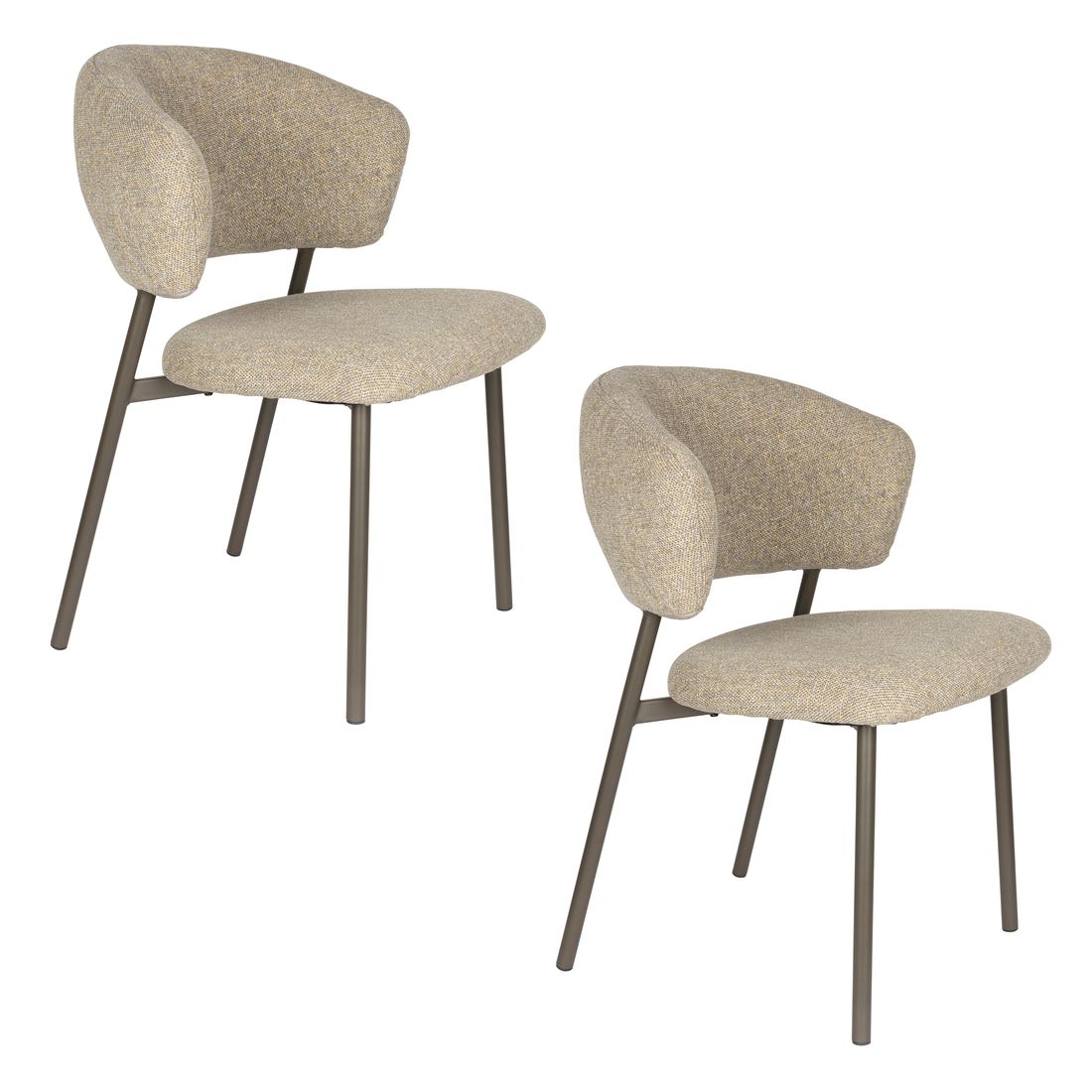 White Label Living Chair Jasmine Green-Kwaliteitwonen.nl