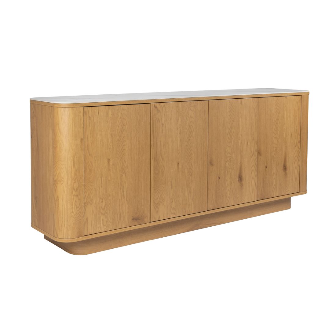 White Label Living Dressoir Almira Hoog Eiken - KwaliteitWonen.nl