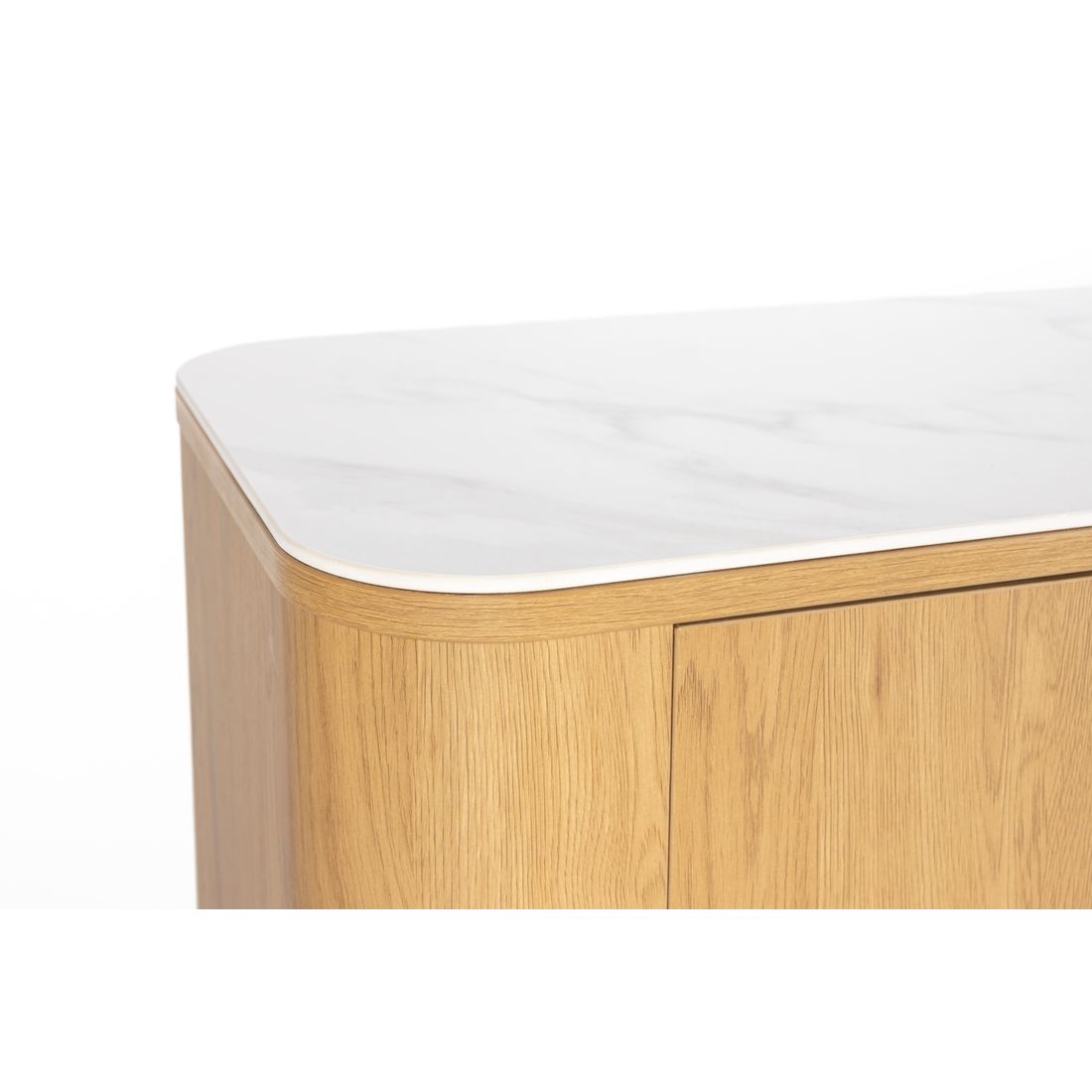 White Label Living Dressoir Almira Hoog Eiken - KwaliteitWonen.nl