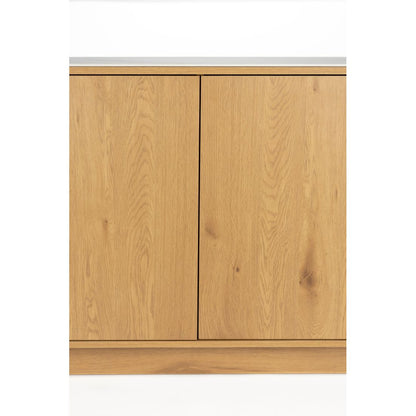 White Label Living Dressoir Almira Hoog Eiken - KwaliteitWonen.nl
