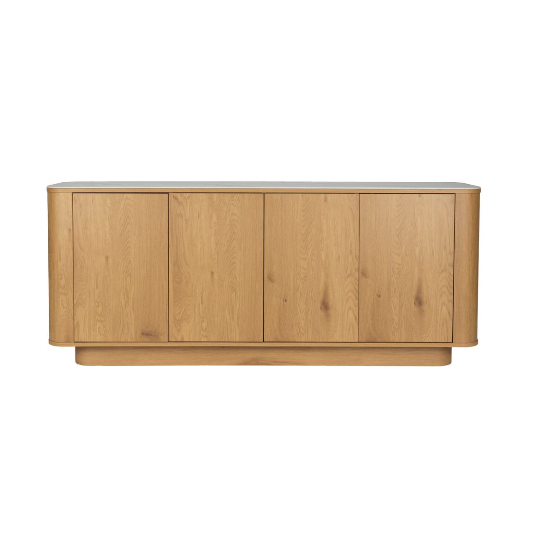 White Label Living Dressoir Almira Hoog Eiken - KwaliteitWonen.nl