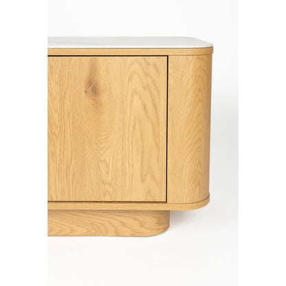 White Label Living Dressoir Almira Laag Eiken - KwaliteitWonen.nl
