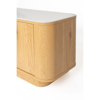 White Label Living Dressoir Almira Laag Eiken - KwaliteitWonen.nl