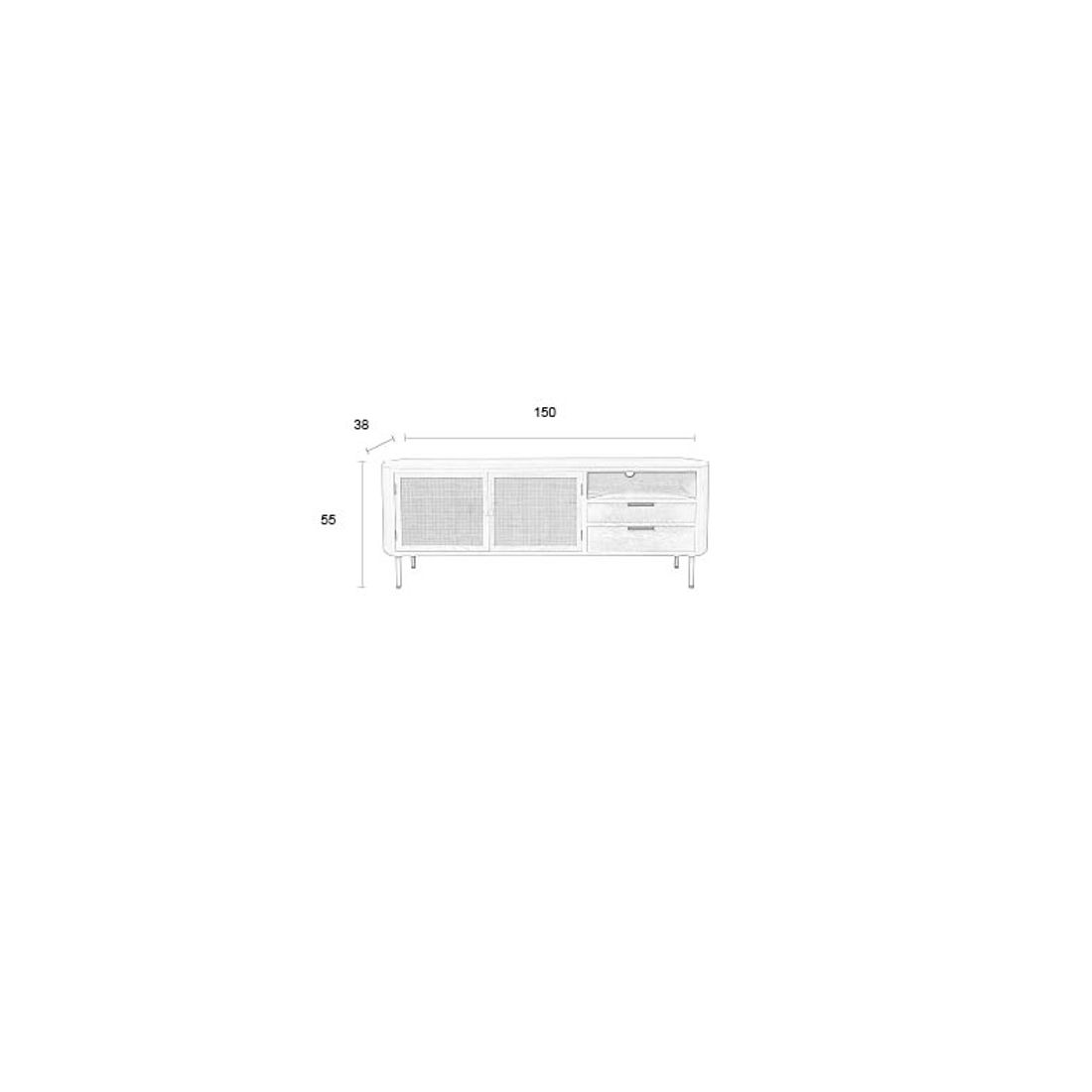 White Label Living Dressoir Amaya - KwaliteitWonen.nl