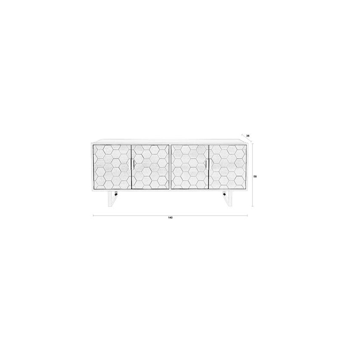 White Label Living Dressoir Linc Laag - KwaliteitWonen.nl