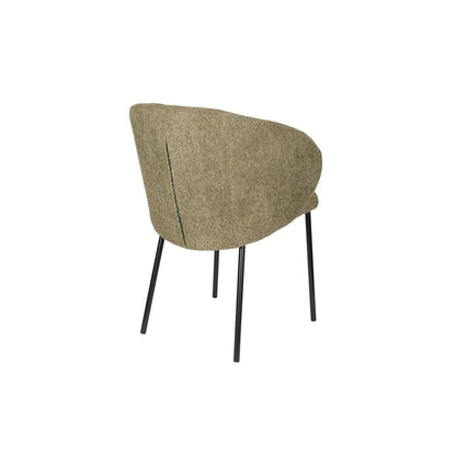 White Label Living Eetkamerstoel Ayle Moss Groen - KwaliteitWonen.nl