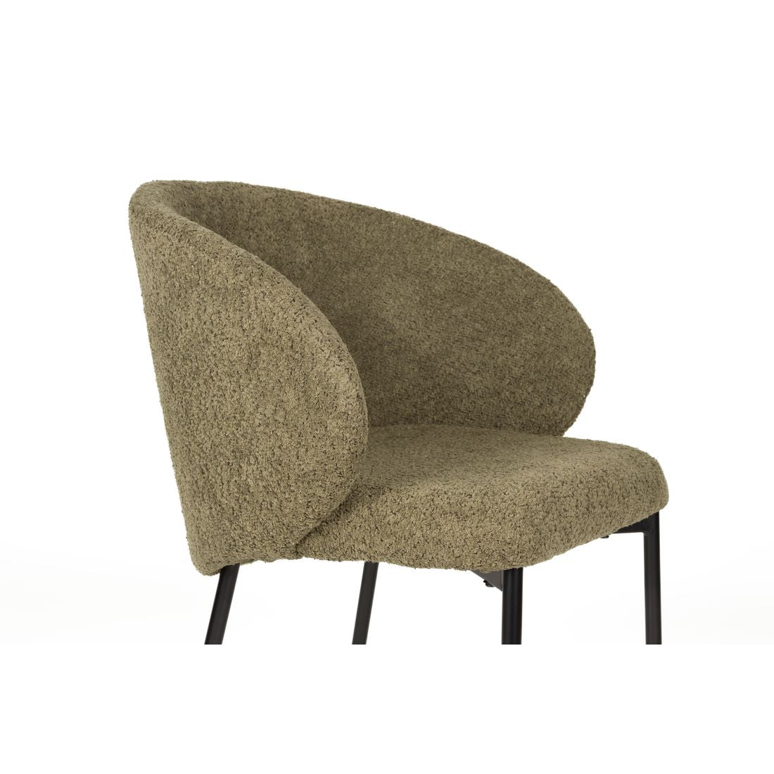 White Label Living Eetkamerstoel Ayle Moss Groen - KwaliteitWonen.nl