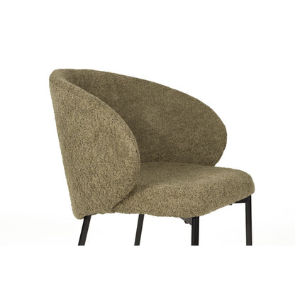 White Label Living Eetkamerstoel Ayle Moss Groen - KwaliteitWonen.nl