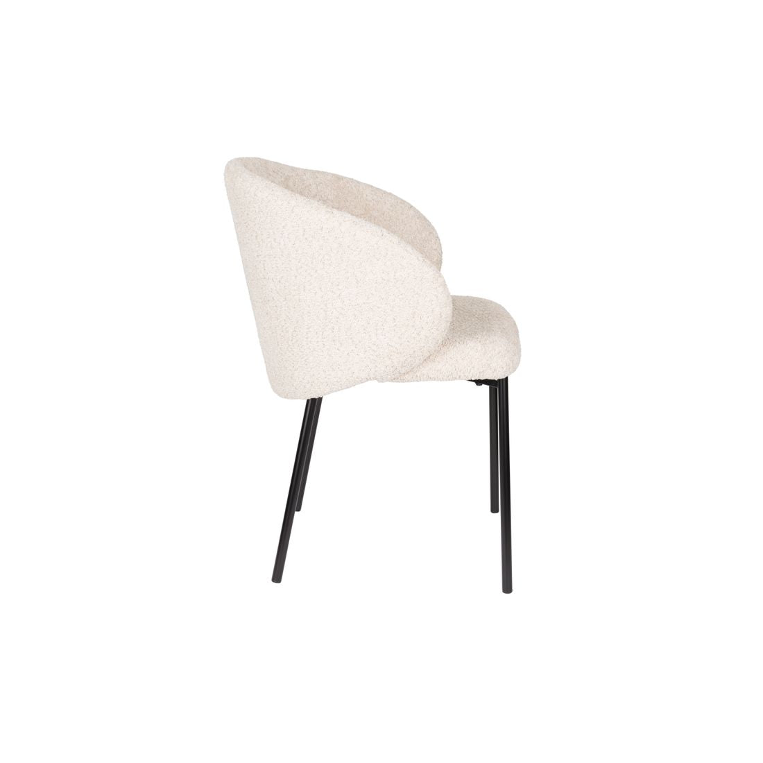 White Label Living Eetkamerstoel Ayle Wit - KwaliteitWonen.nl
