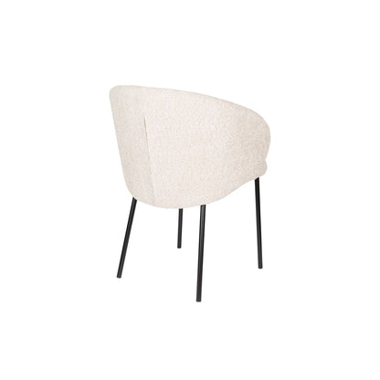 White Label Living Eetkamerstoel Ayle Wit - KwaliteitWonen.nl
