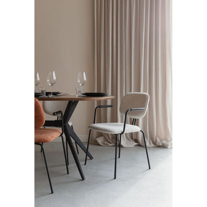 White Label Living Eetkamerstoel Bouton Wit - KwaliteitWonen.nl