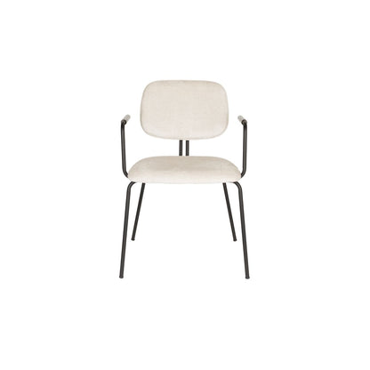 White Label Living Eetkamerstoel Bouton Wit - KwaliteitWonen.nl