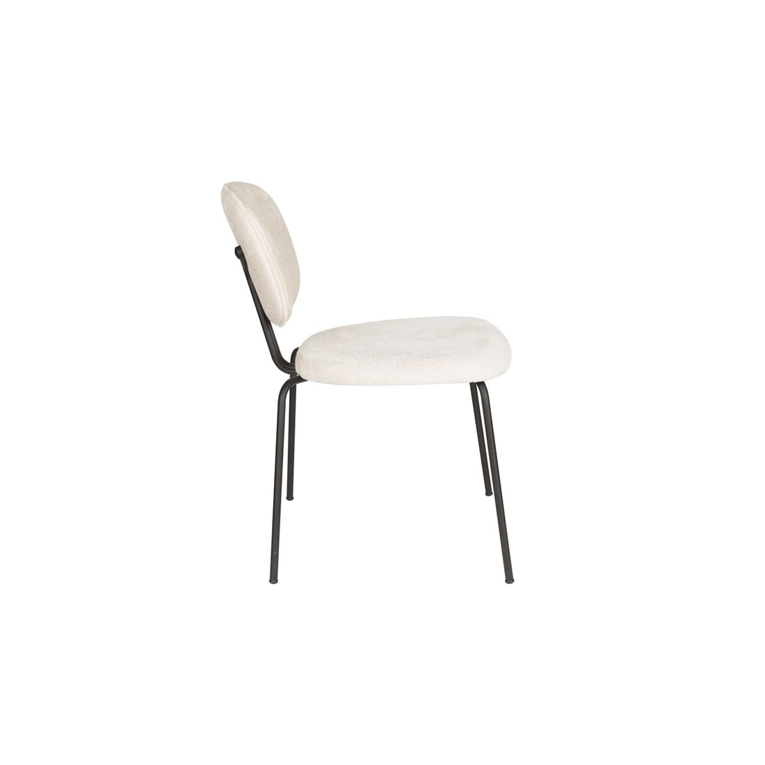 White Label Living Eetkamerstoel Bouton Wit - KwaliteitWonen.nl