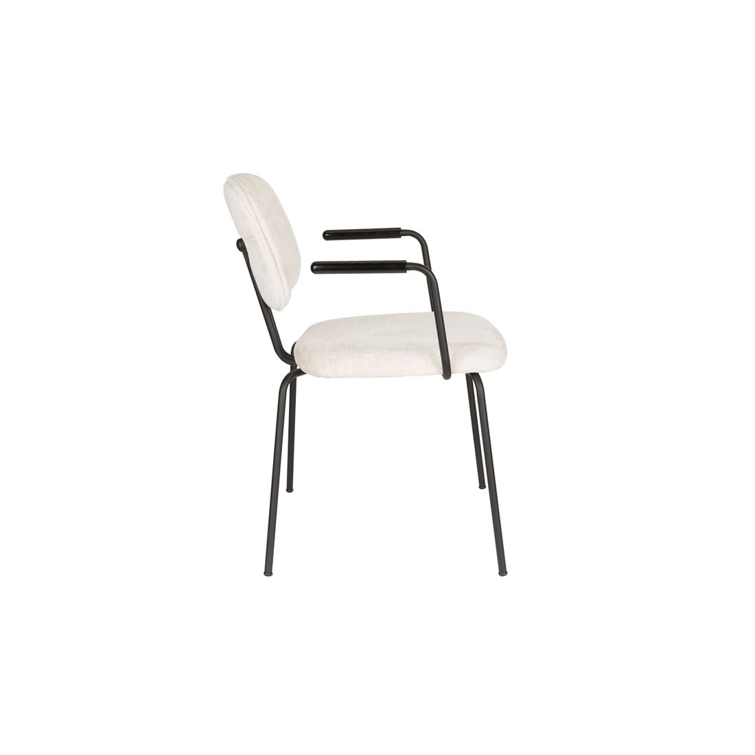 White Label Living Eetkamerstoel Bouton Wit - KwaliteitWonen.nl