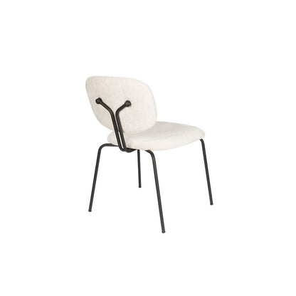 White Label Living Eetkamerstoel Bouton Wit - KwaliteitWonen.nl