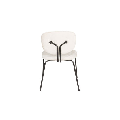 White Label Living Eetkamerstoel Bouton Wit - KwaliteitWonen.nl