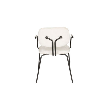 White Label Living Eetkamerstoel Bouton Wit - KwaliteitWonen.nl
