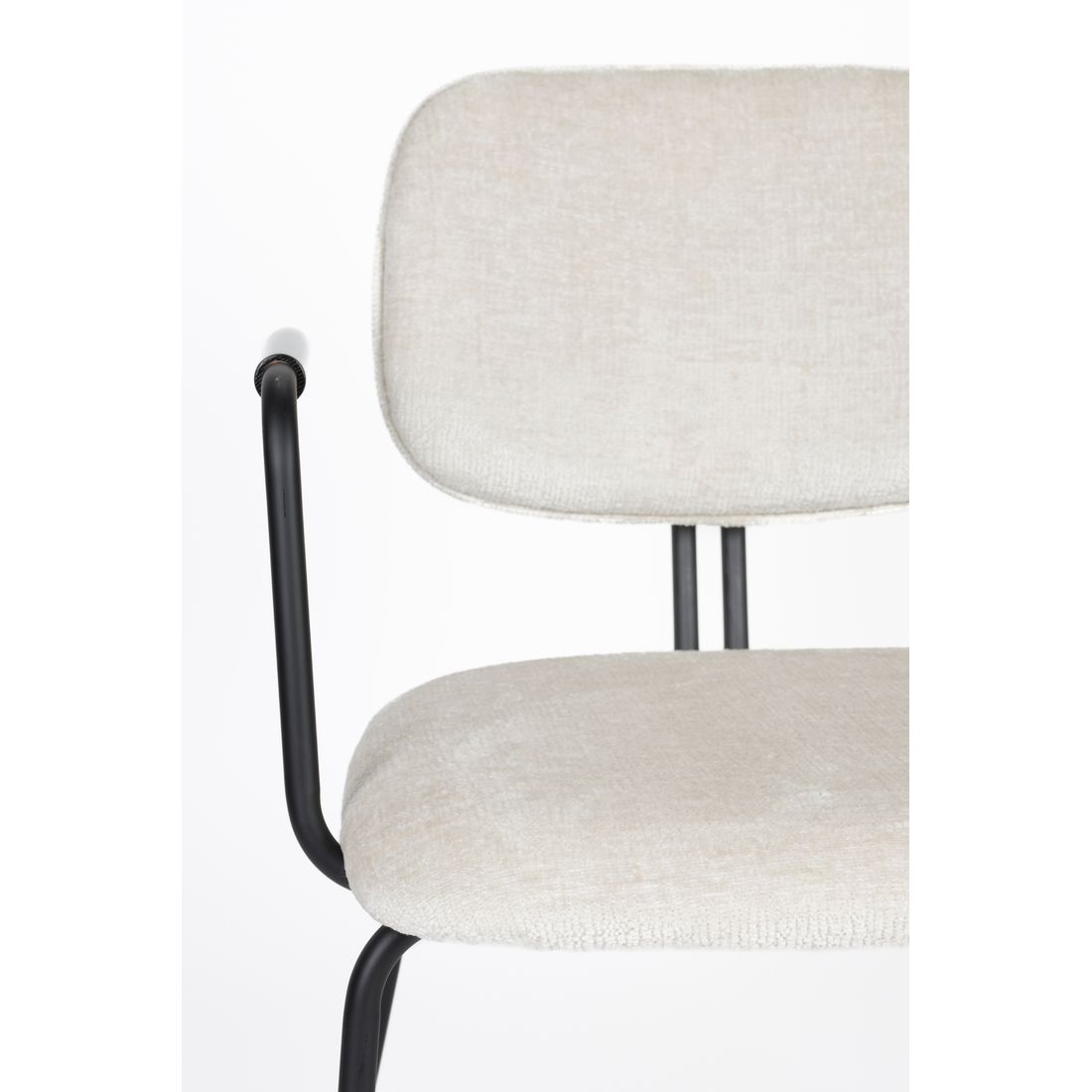 White Label Living Eetkamerstoel Bouton Wit - KwaliteitWonen.nl