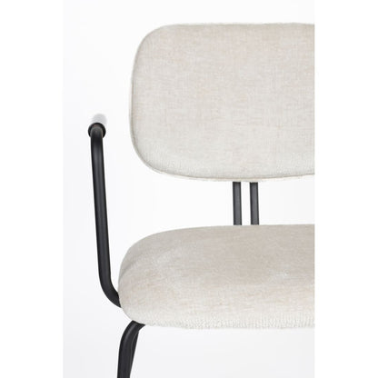 White Label Living Eetkamerstoel Bouton Wit - KwaliteitWonen.nl