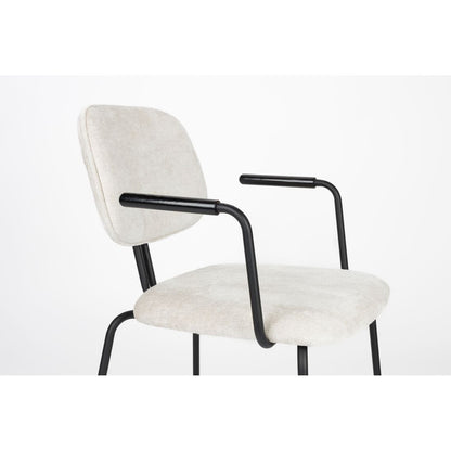 White Label Living Eetkamerstoel Bouton Wit - KwaliteitWonen.nl