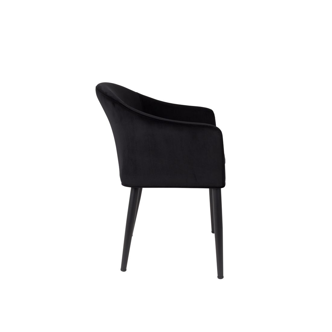 White Label Living Eetkamerstoel Catelyn Zwart - KwaliteitWonen.nl