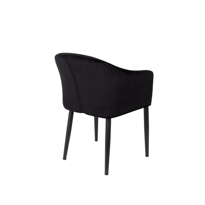 White Label Living Eetkamerstoel Catelyn Zwart - KwaliteitWonen.nl