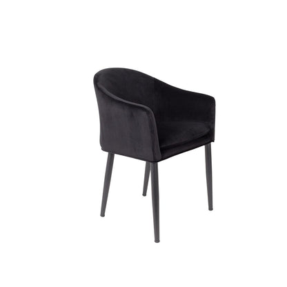 White Label Living Eetkamerstoel Catelyn Zwart - KwaliteitWonen.nl