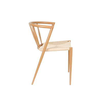 White Label Living Eetkamerstoel Che Naturel Eiken - KwaliteitWonen.nl