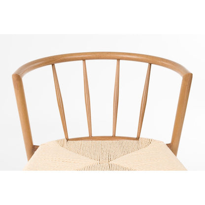 White Label Living Eetkamerstoel Che Naturel Eiken - KwaliteitWonen.nl