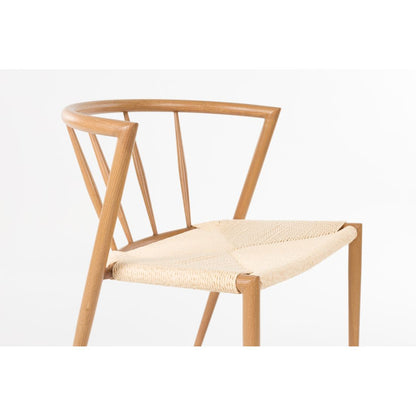 White Label Living Eetkamerstoel Che Naturel Eiken - KwaliteitWonen.nl