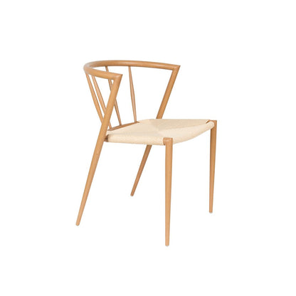 White Label Living Eetkamerstoel Che Naturel Eiken - KwaliteitWonen.nl