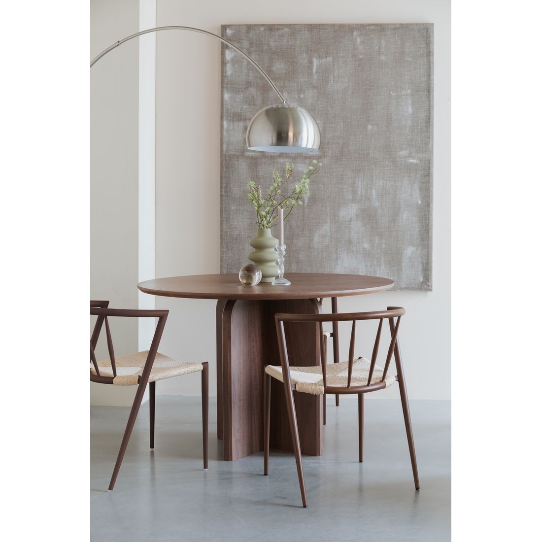 White Label Living Eetkamerstoel Che Walnoot - KwaliteitWonen.nl