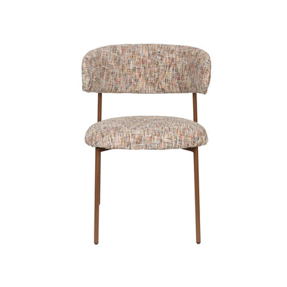 White Label Living Eetkamerstoel Claes Multicolour - KwaliteitWonen.nl