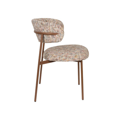 White Label Living Eetkamerstoel Claes Multicolour - KwaliteitWonen.nl