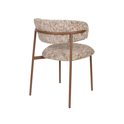 White Label Living Eetkamerstoel Claes Multicolour - KwaliteitWonen.nl