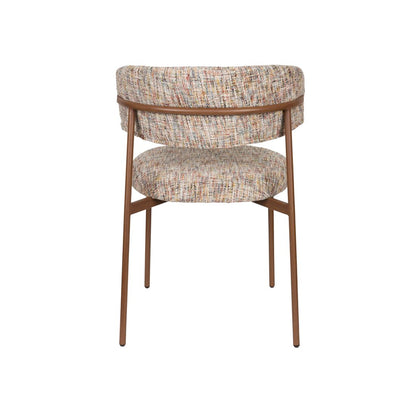 White Label Living Eetkamerstoel Claes Multicolour - KwaliteitWonen.nl