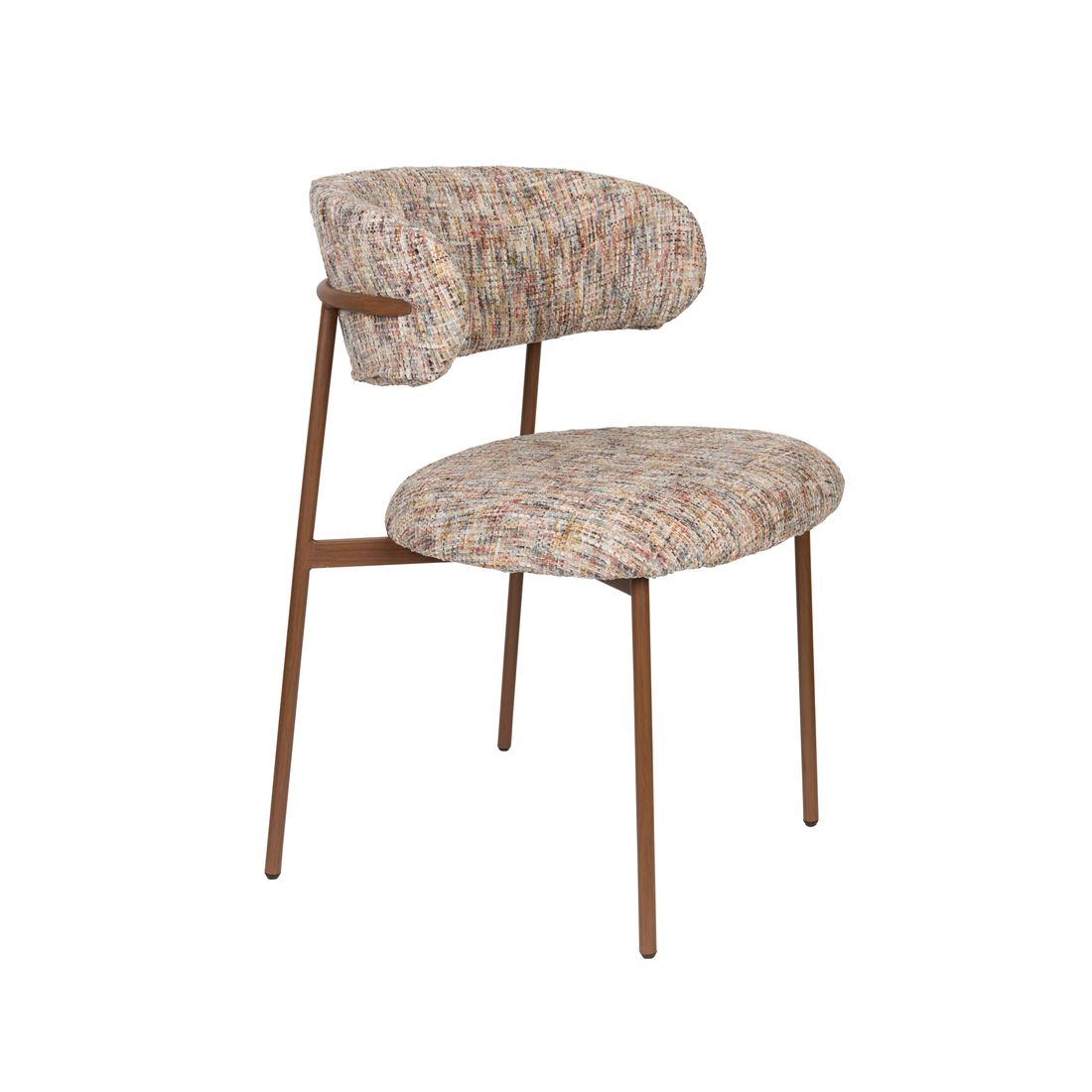 White Label Living Eetkamerstoel Claes Multicolour - KwaliteitWonen.nl