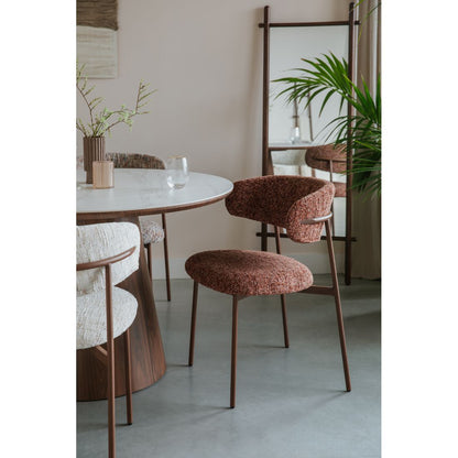 White Label Living Eetkamerstoel Claes Terra - KwaliteitWonen.nl