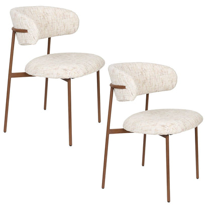 White Label Living Eetkamerstoel Claes Wit - KwaliteitWonen.nl