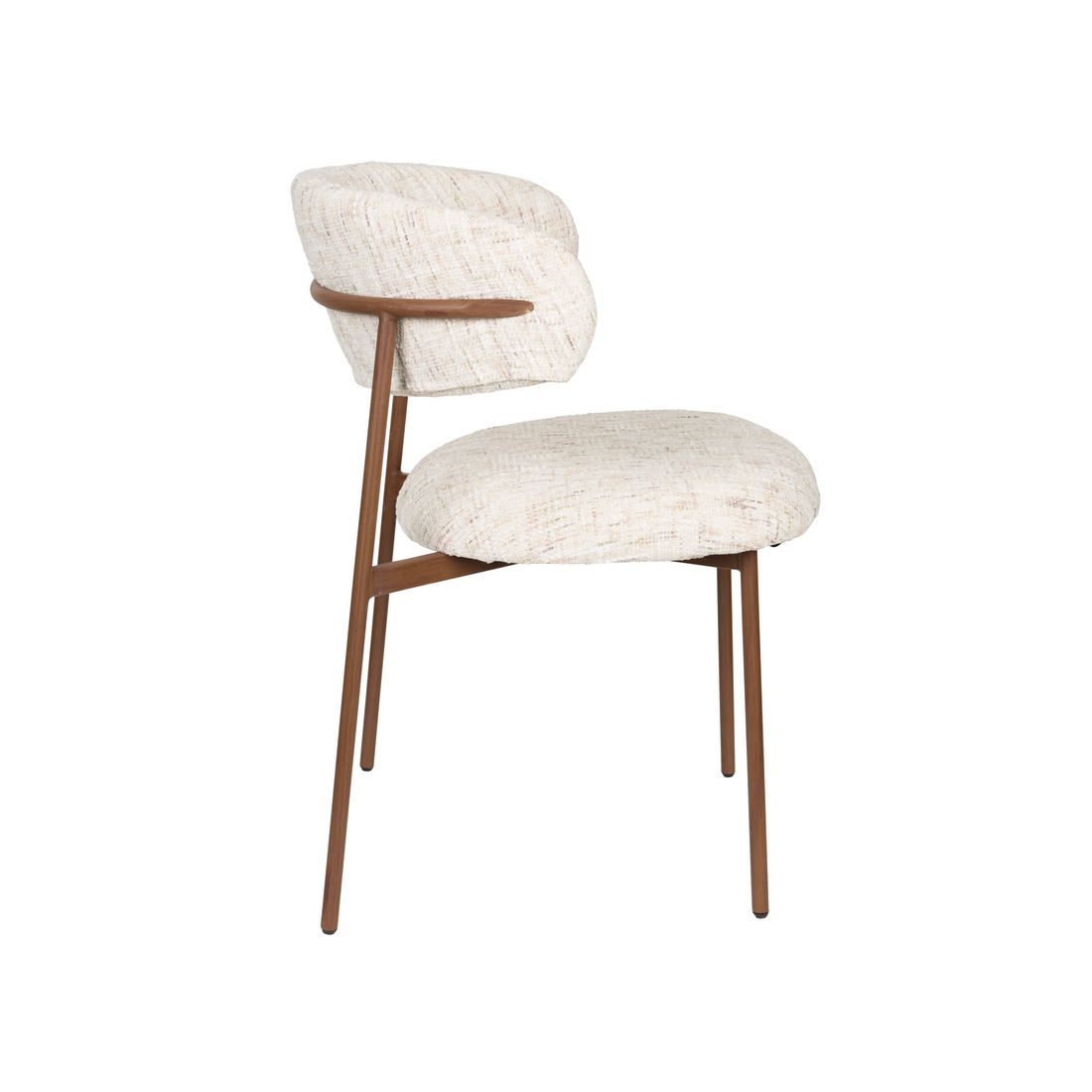 White Label Living Eetkamerstoel Claes Wit - KwaliteitWonen.nl
