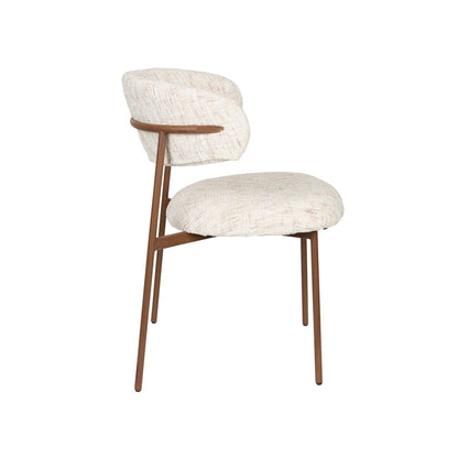 White Label Living Eetkamerstoel Claes Wit - KwaliteitWonen.nl