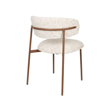 White Label Living Eetkamerstoel Claes Wit - KwaliteitWonen.nl