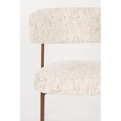 White Label Living Eetkamerstoel Claes Wit - KwaliteitWonen.nl