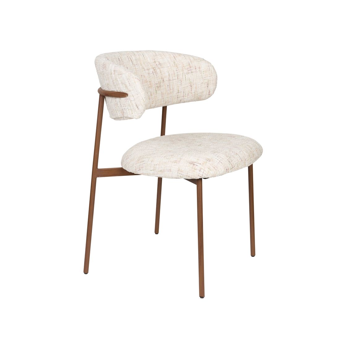 White Label Living Eetkamerstoel Claes Wit - KwaliteitWonen.nl