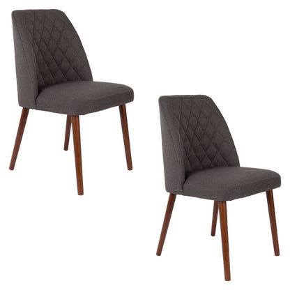 White Label Living Eetkamerstoel Conway Donkergrijs - KwaliteitWonen.nl